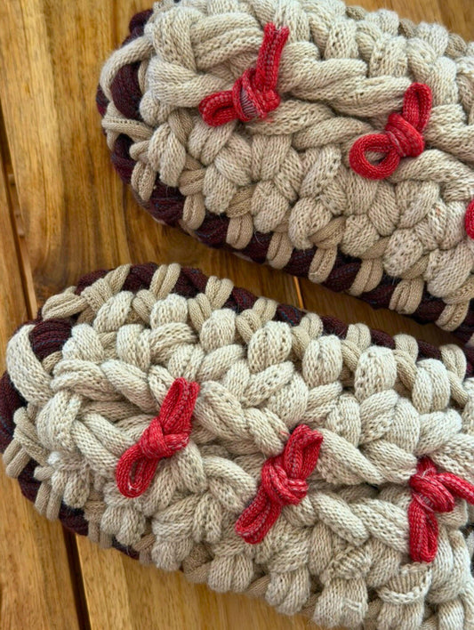 XL | Knit up-cycle slippers 2025-XL09 [XL]