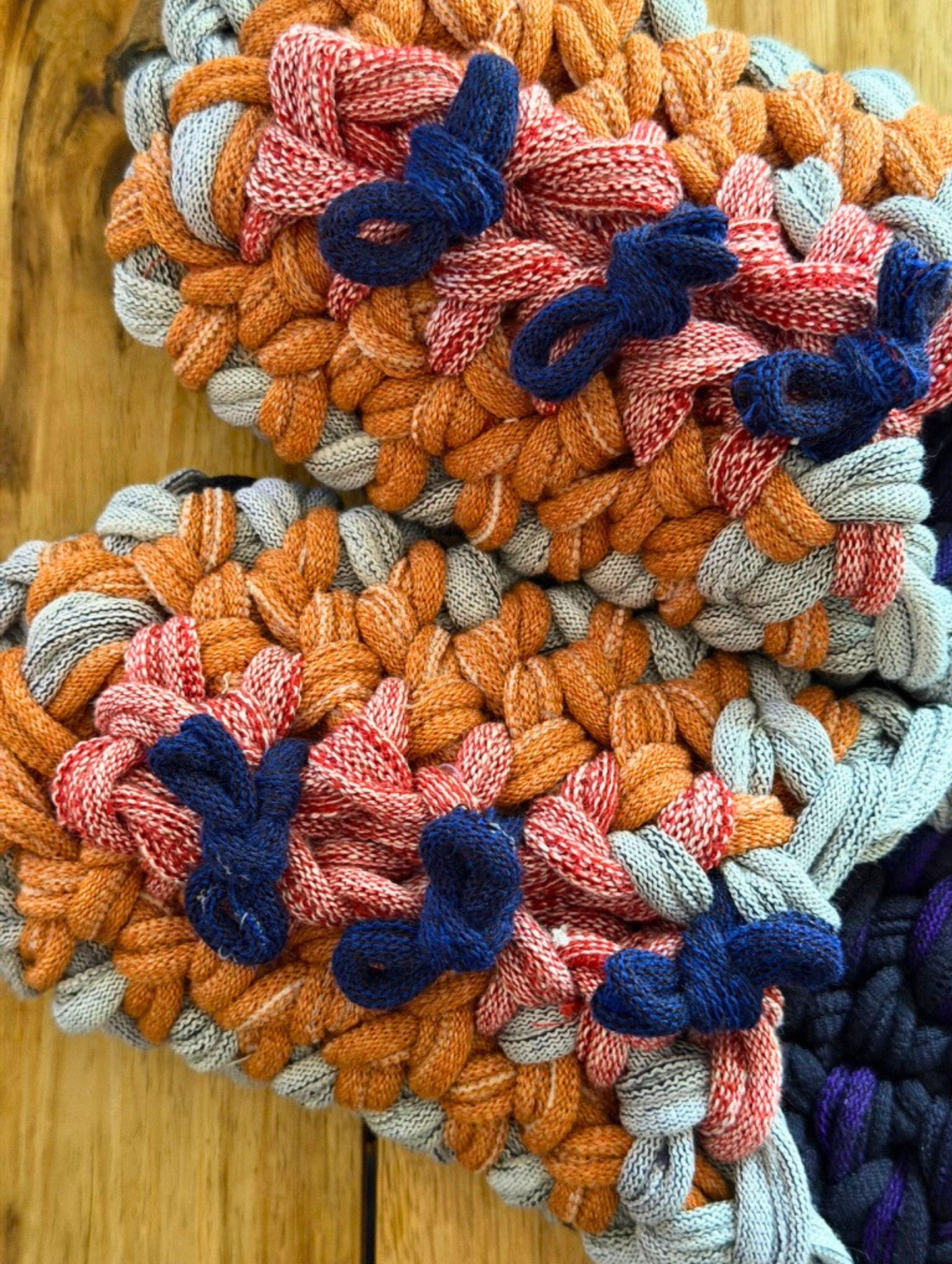 Large | Knit up-cycle slippers 2025-Large47 [Large]