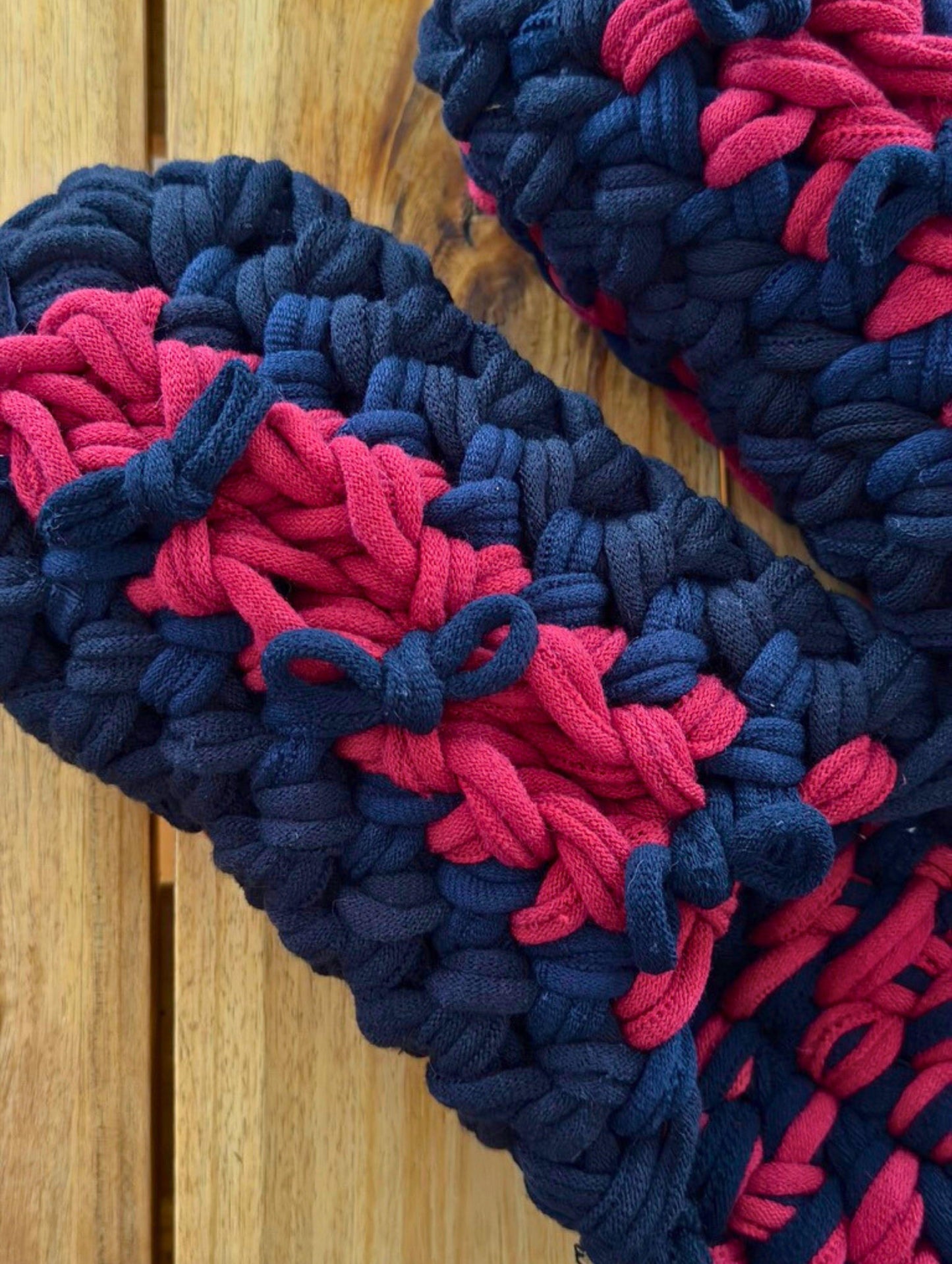 XL | Knit up-cycle slippers 2025-XL27 [XL] 29cm / Regular / 465g