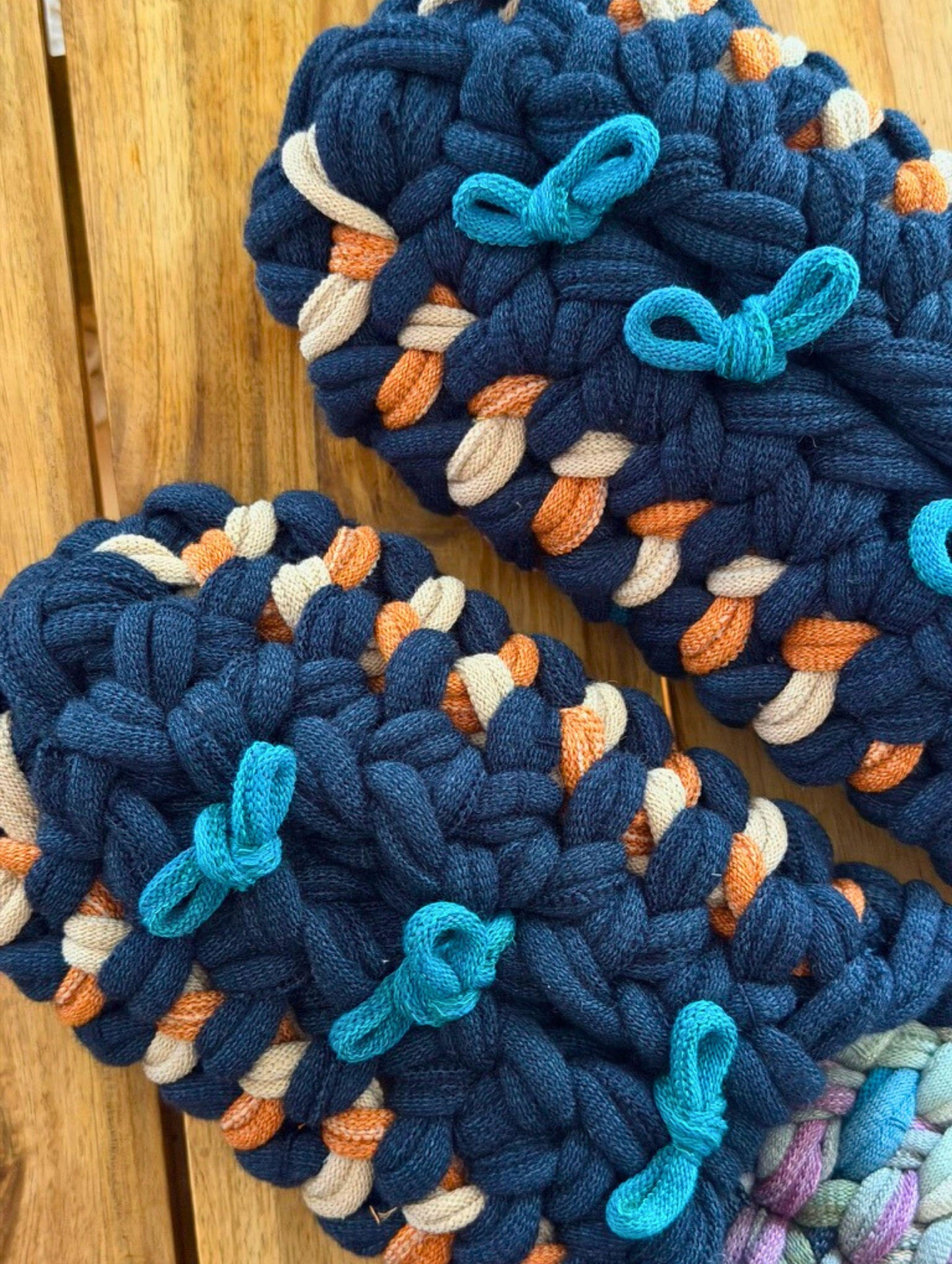 XL | Knit up-cycle slippers 2025-XL11 [XL]