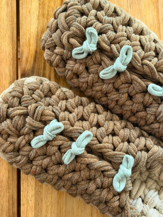 XL | Knit up-cycle slippers 2025-XL08 [XL]
