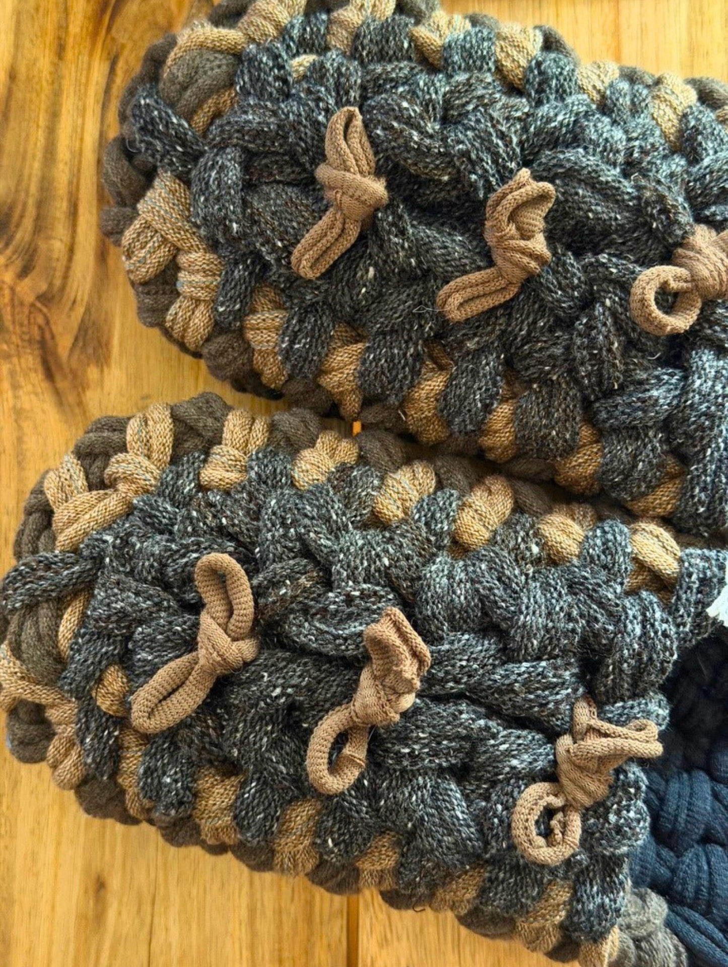 Large | Knit up-cycle slippers 2025-Large40 [Large]