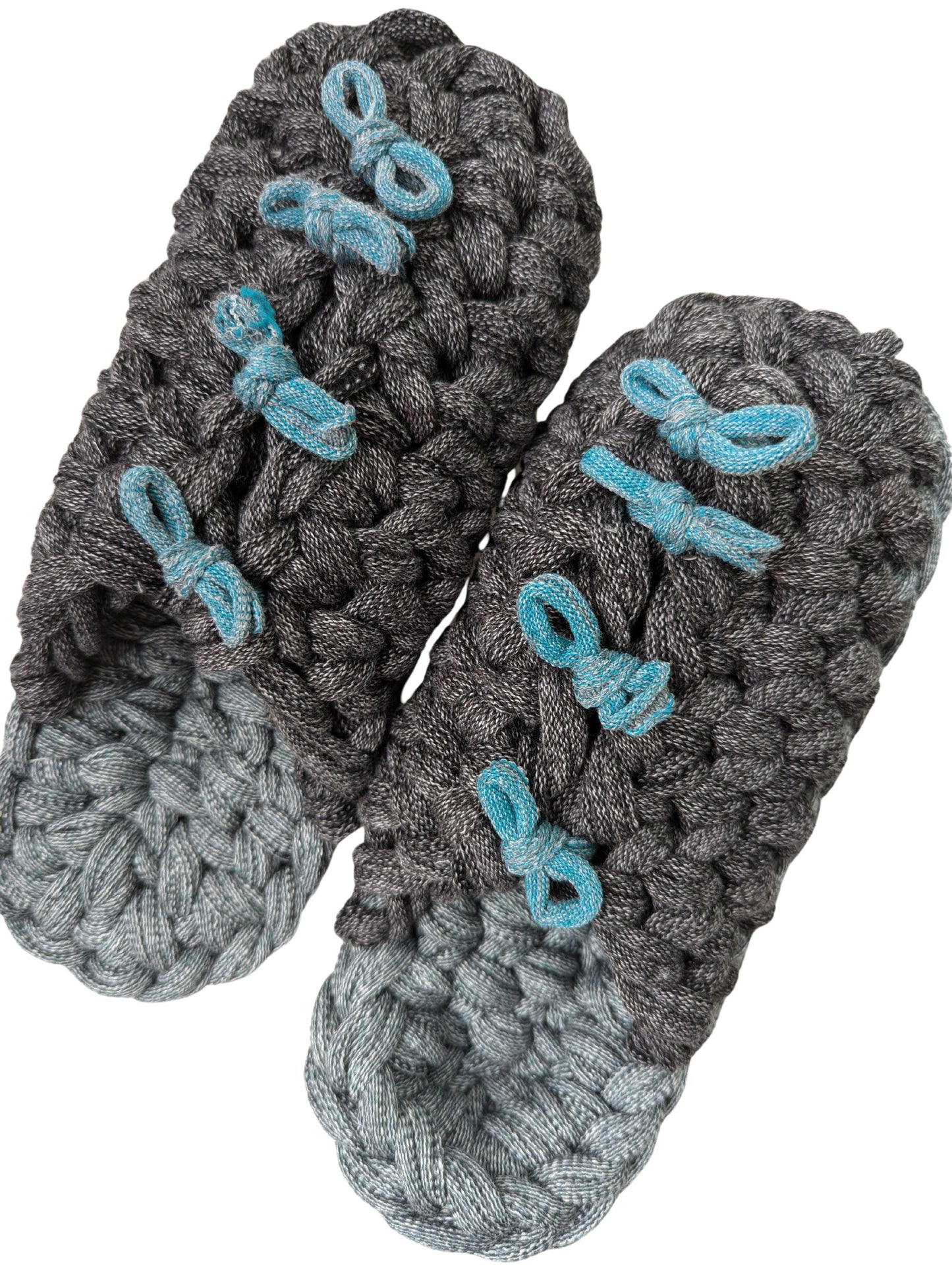 Large | Knit up-cycle slippers 2024-L128 [Large]