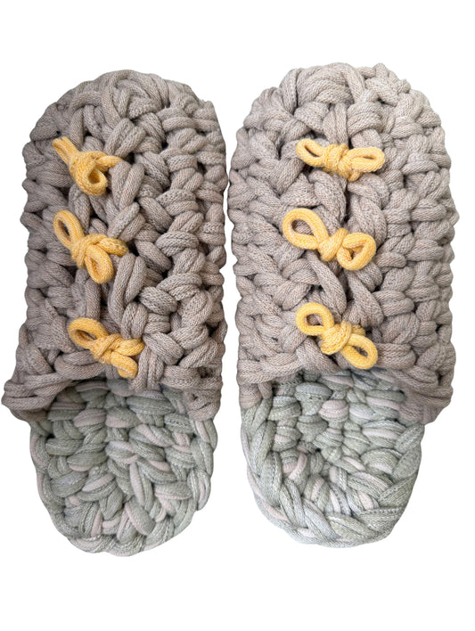 Large | Knit up-cycle slippers 2025-Large43 [Large]