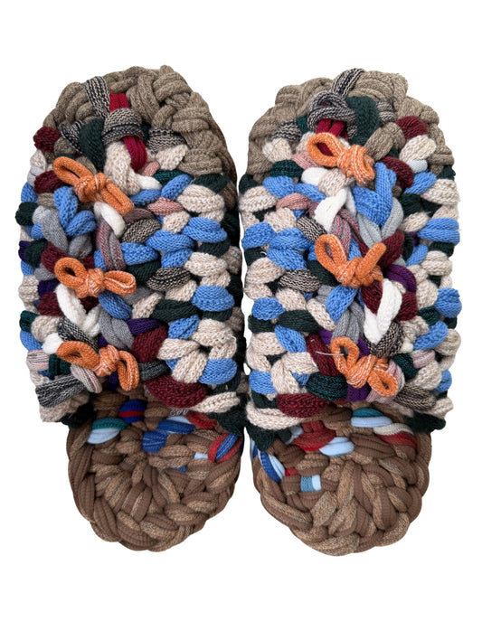XL | Knit up-cycle slippers 2025-XL28 [XL] 27cm / Regular / 525g