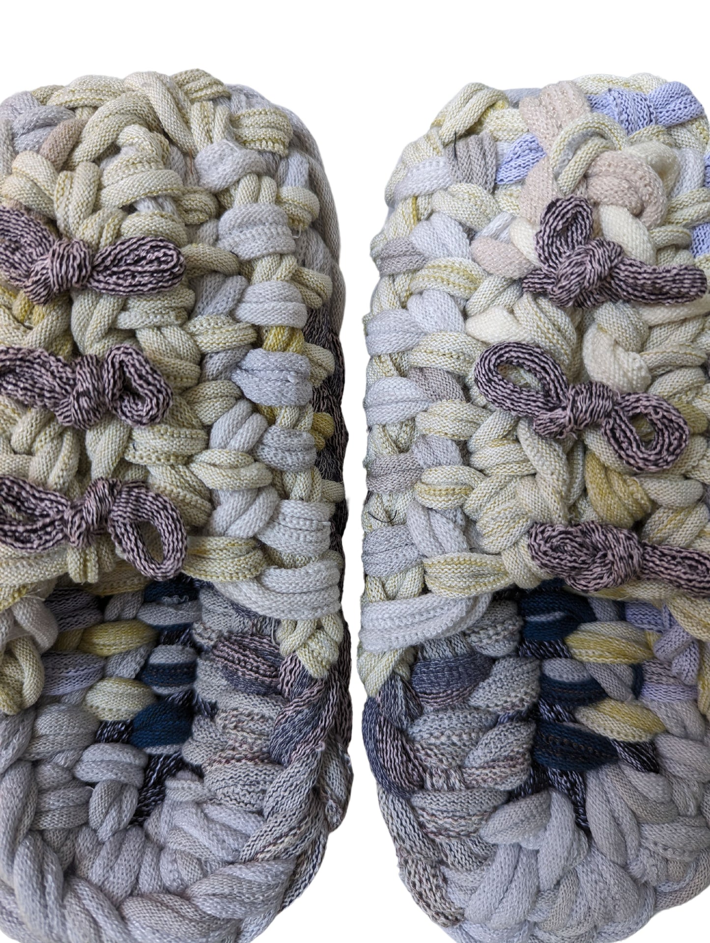 Medium | Knit up-cycle slippers 2024-M52 [Medium]