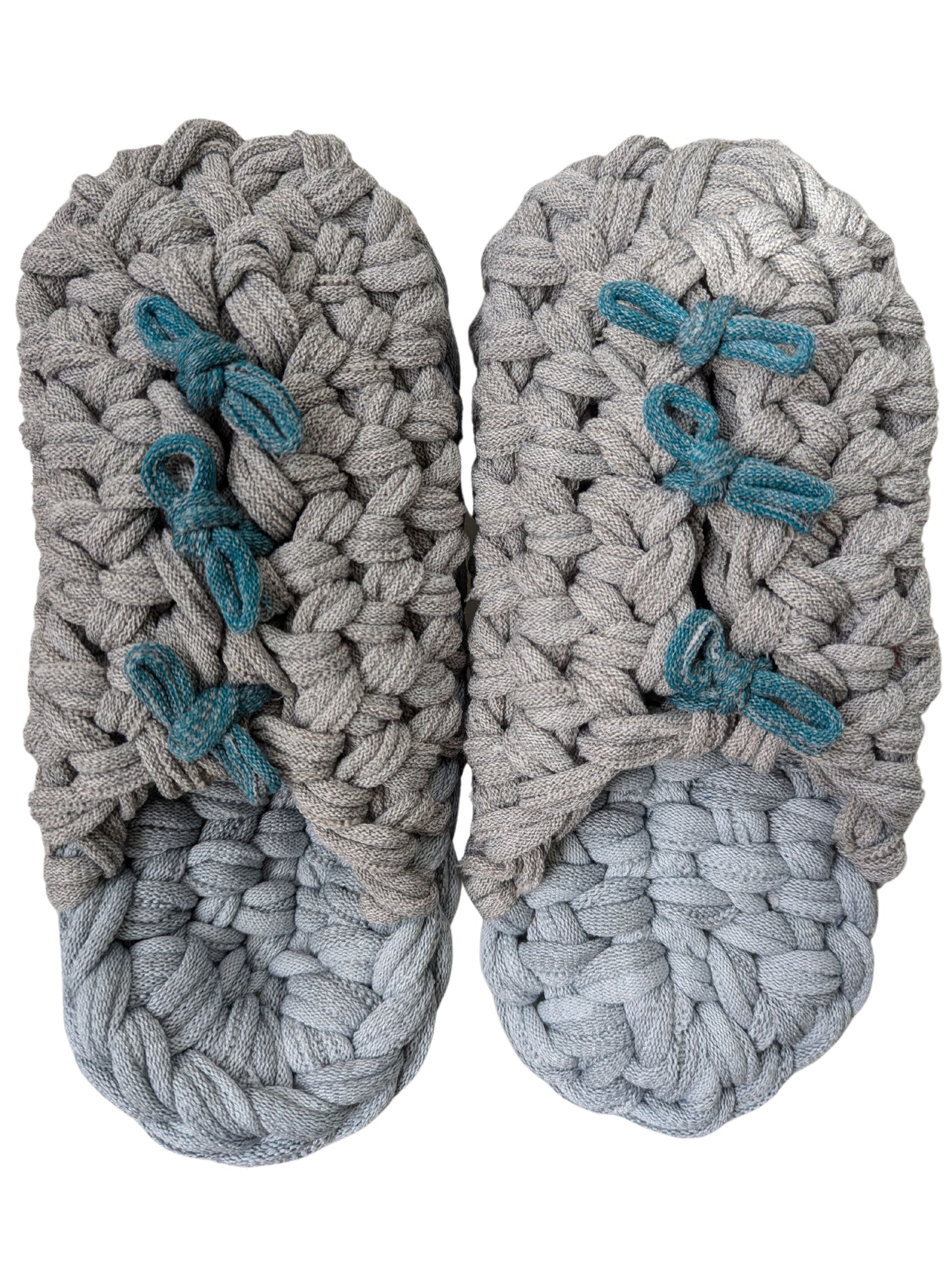 Large | Knit up-cycle slippers 2024-L121 [Large]