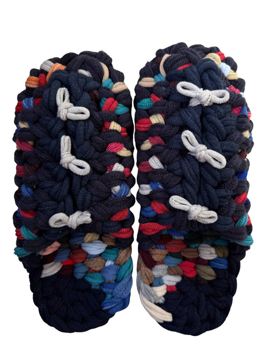 XL | Knit up-cycle slippers 2025-XL29 [XL] 29cm / Regular / 530g