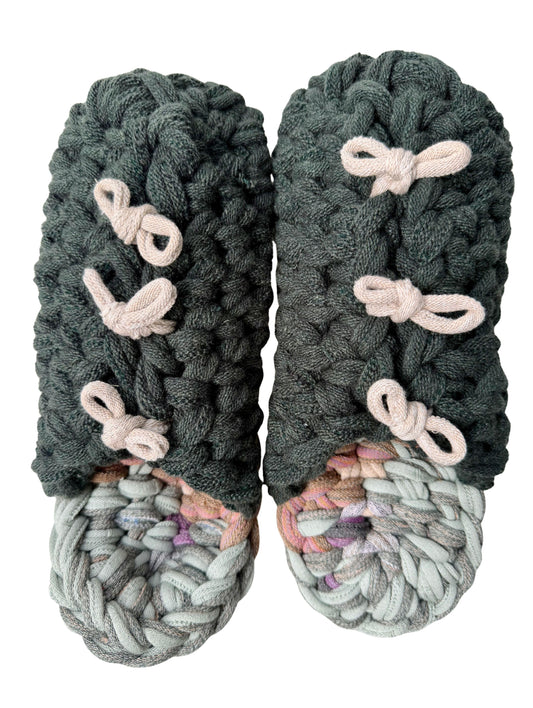 XL | Knit up-cycle slippers 2025-XL01 [XL]