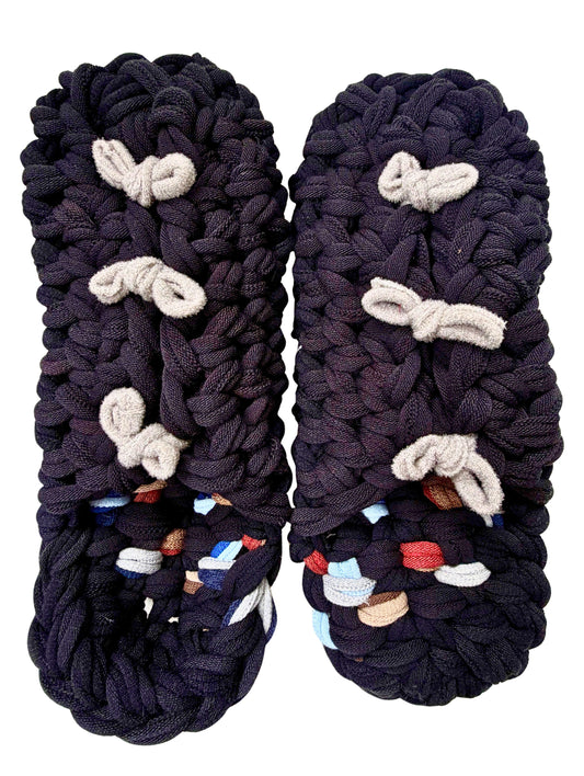 XL | Knit up-cycle slippers 2025-XL12 [XL]