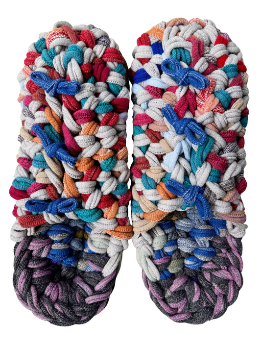 XL | Knit up-cycle slippers 2025-XL05 [XL]