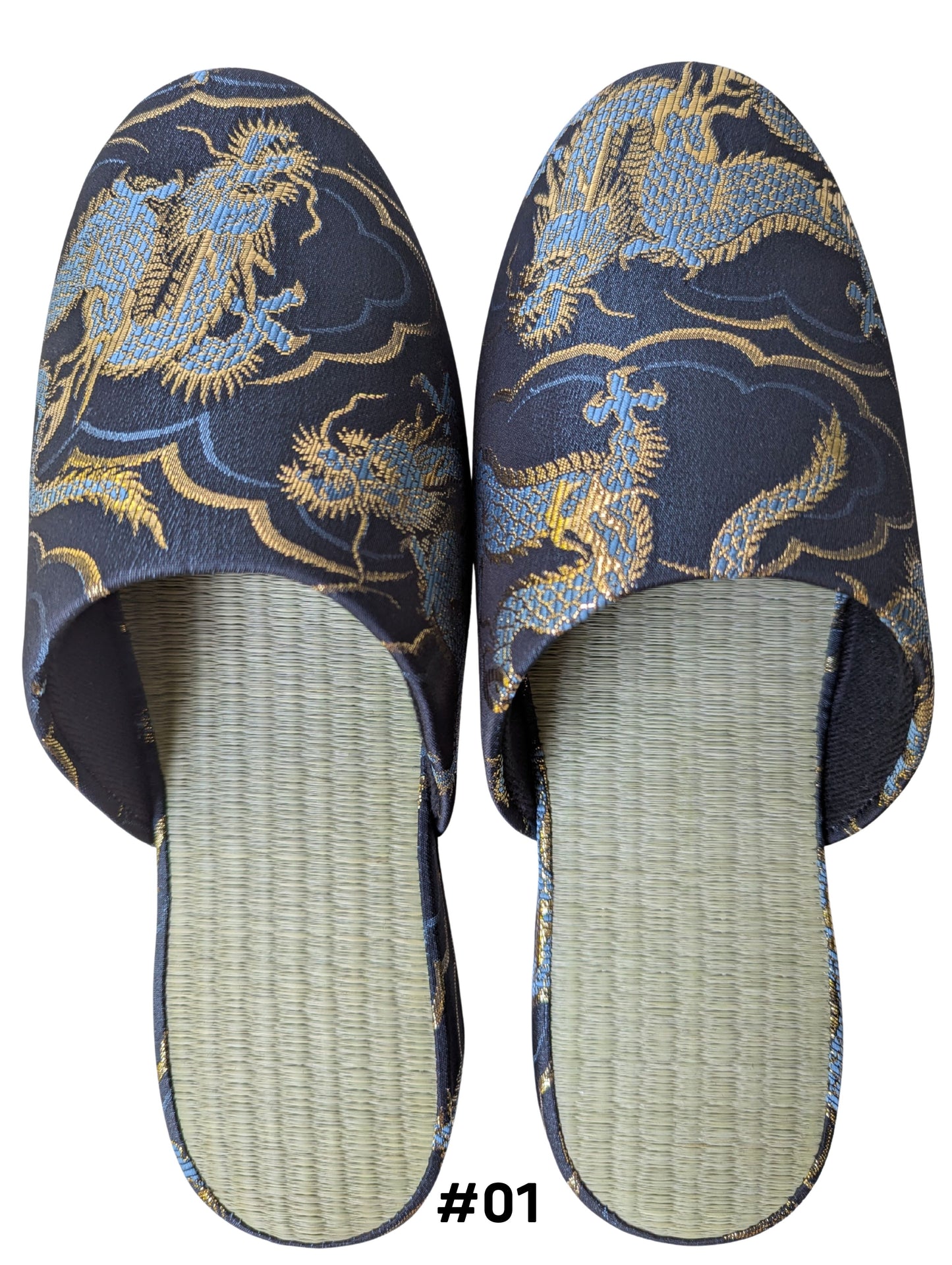 TATAMI × Azure Dragons Slippers [Black Wool Felt Sole]