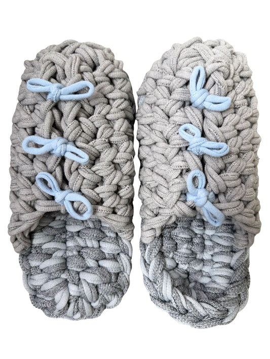 Large | Knit up-cycle slippers 2025-Large34 [Large]