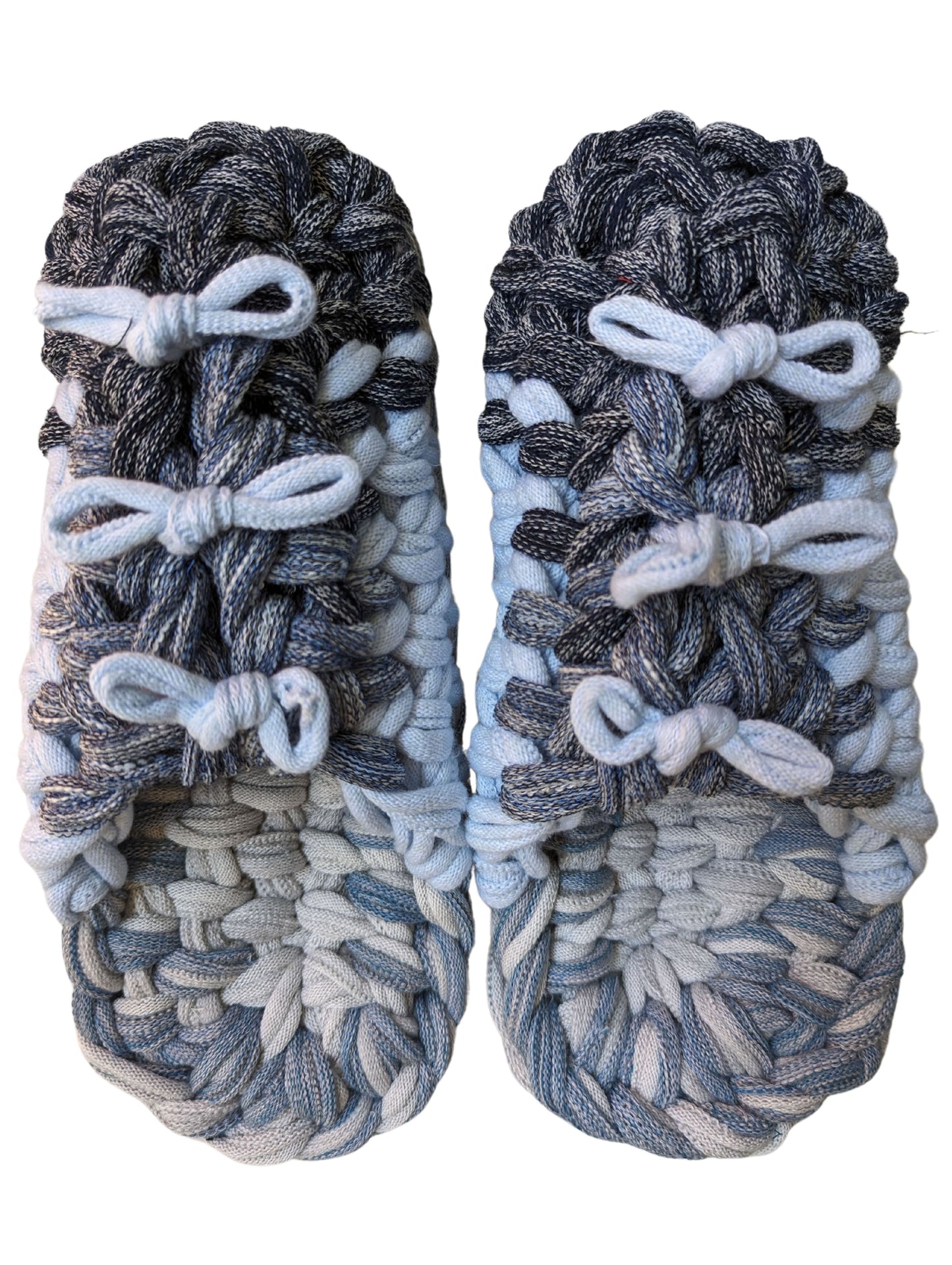 Large | Knit up-cycle slippers 2024-L67 [Large]