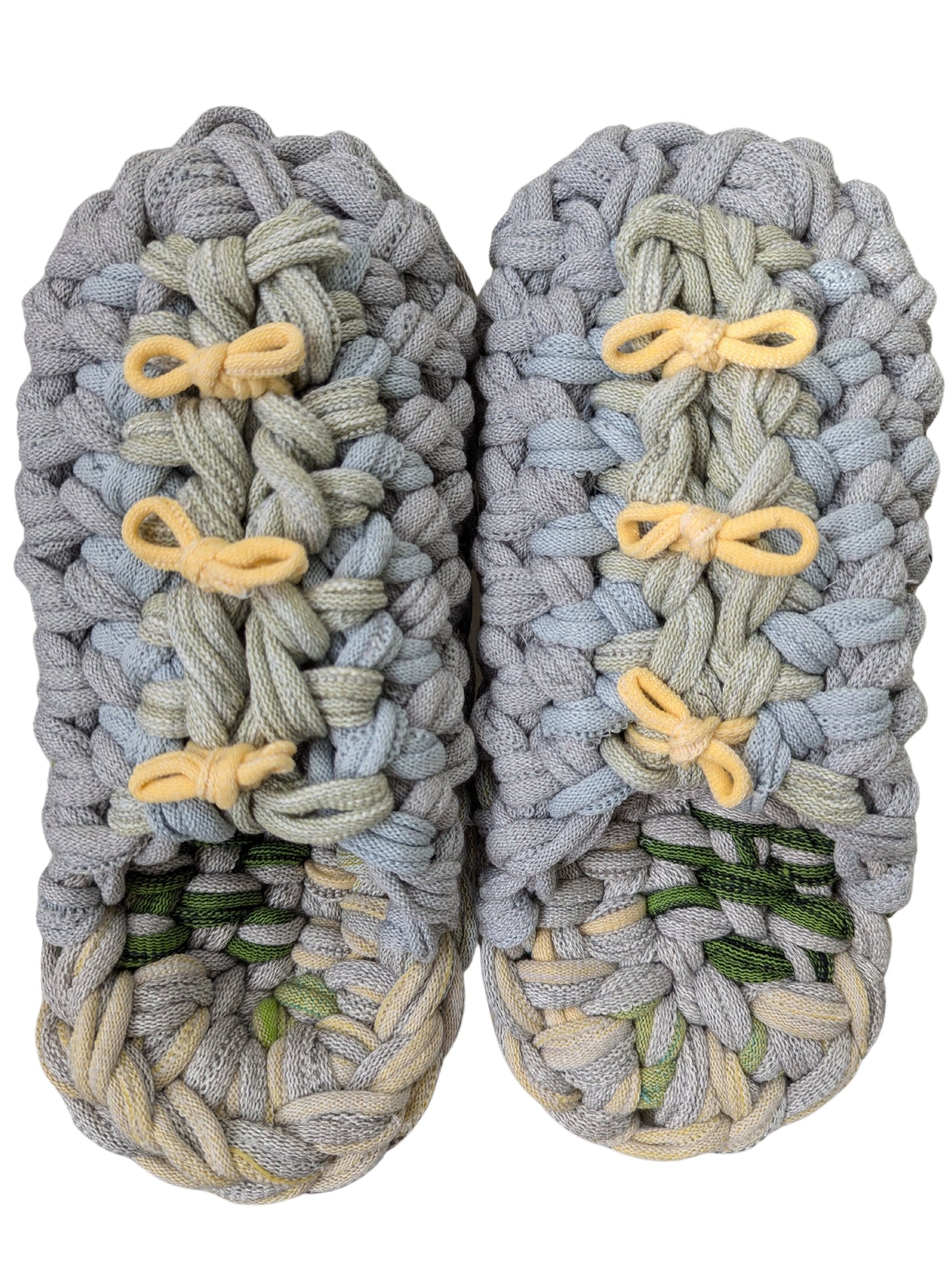 Large | Knit up-cycle slippers 2024-L123 [Large]