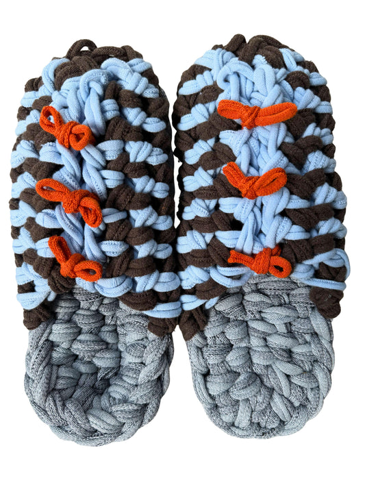 XL | Knit up-cycle slippers 2025-XL02 [XL]