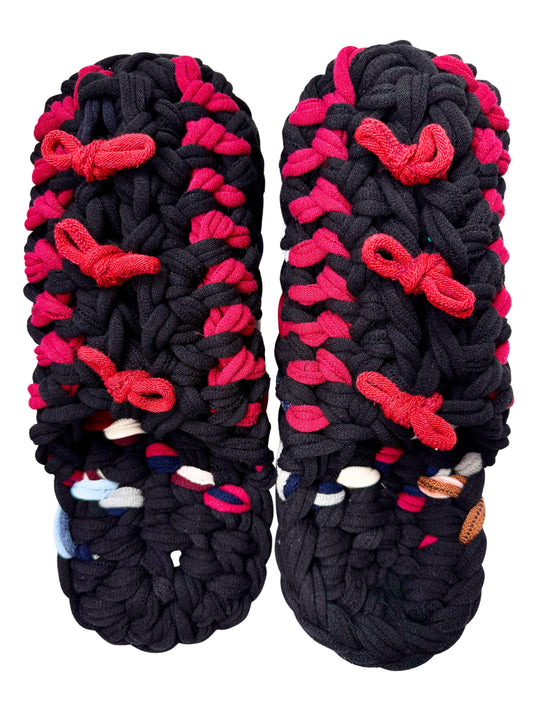 XL | Knit up-cycle slippers 2025-XL22 [XL]