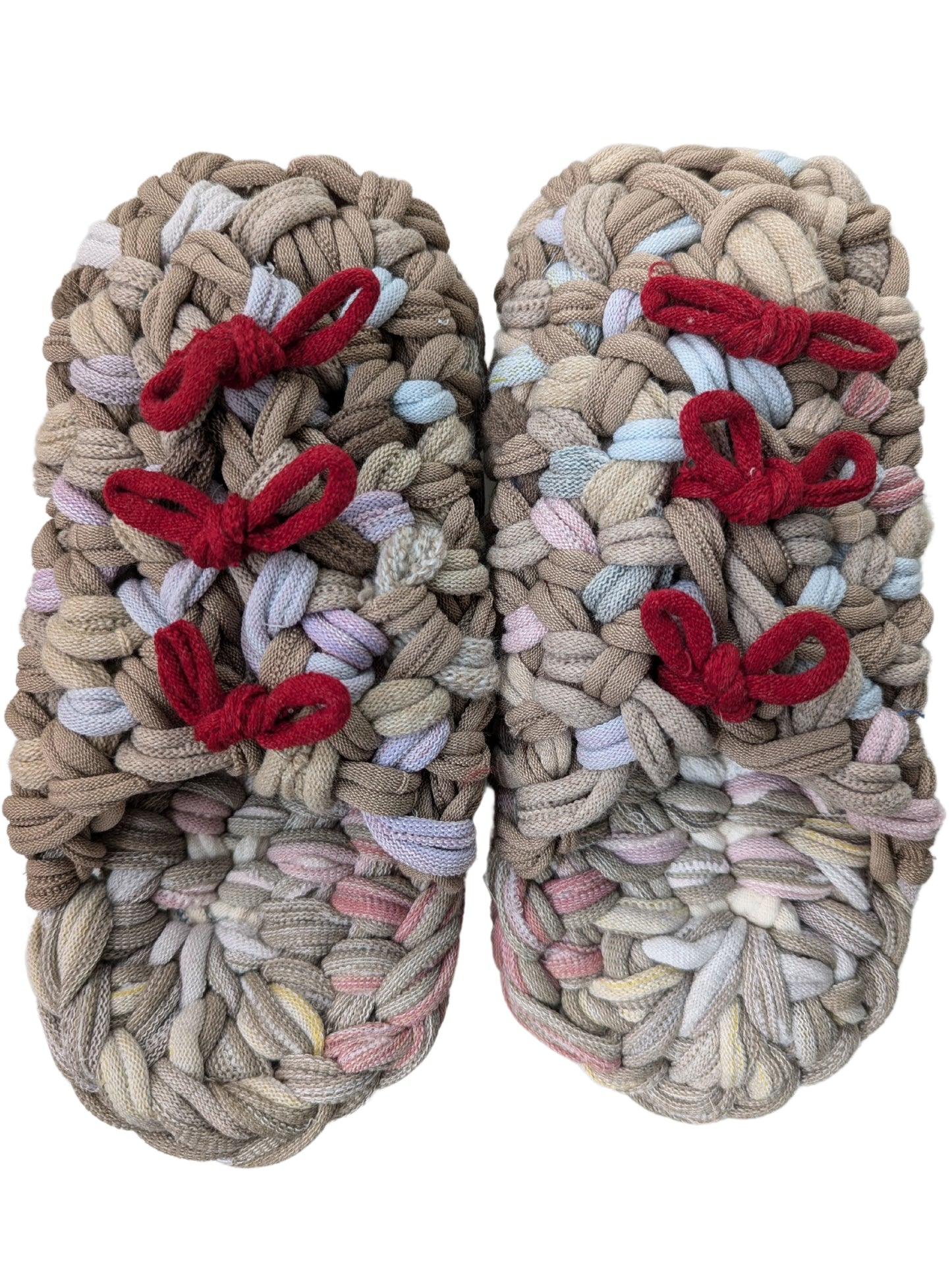 Medium | Knit up-cycle slippers 2024-M103 [Medium]