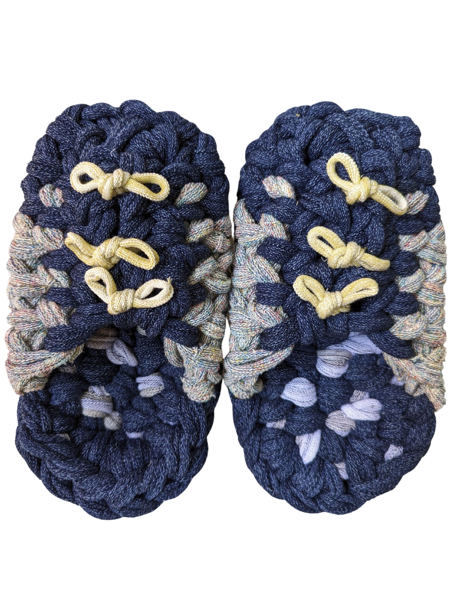 Medium | Knit up-cycle slippers 2024-M55 [Medium]