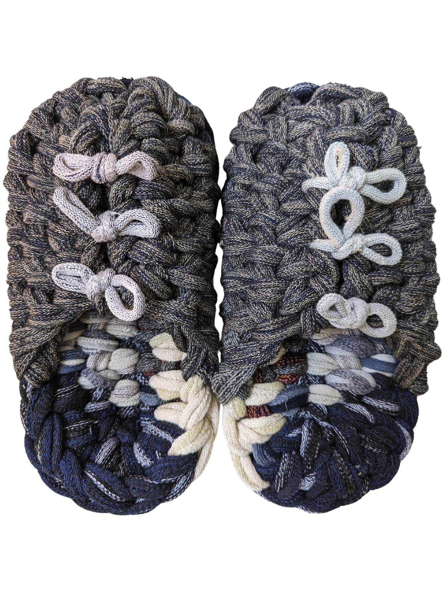 Medium | Knit up-cycle slippers 2024-M57 [Medium]