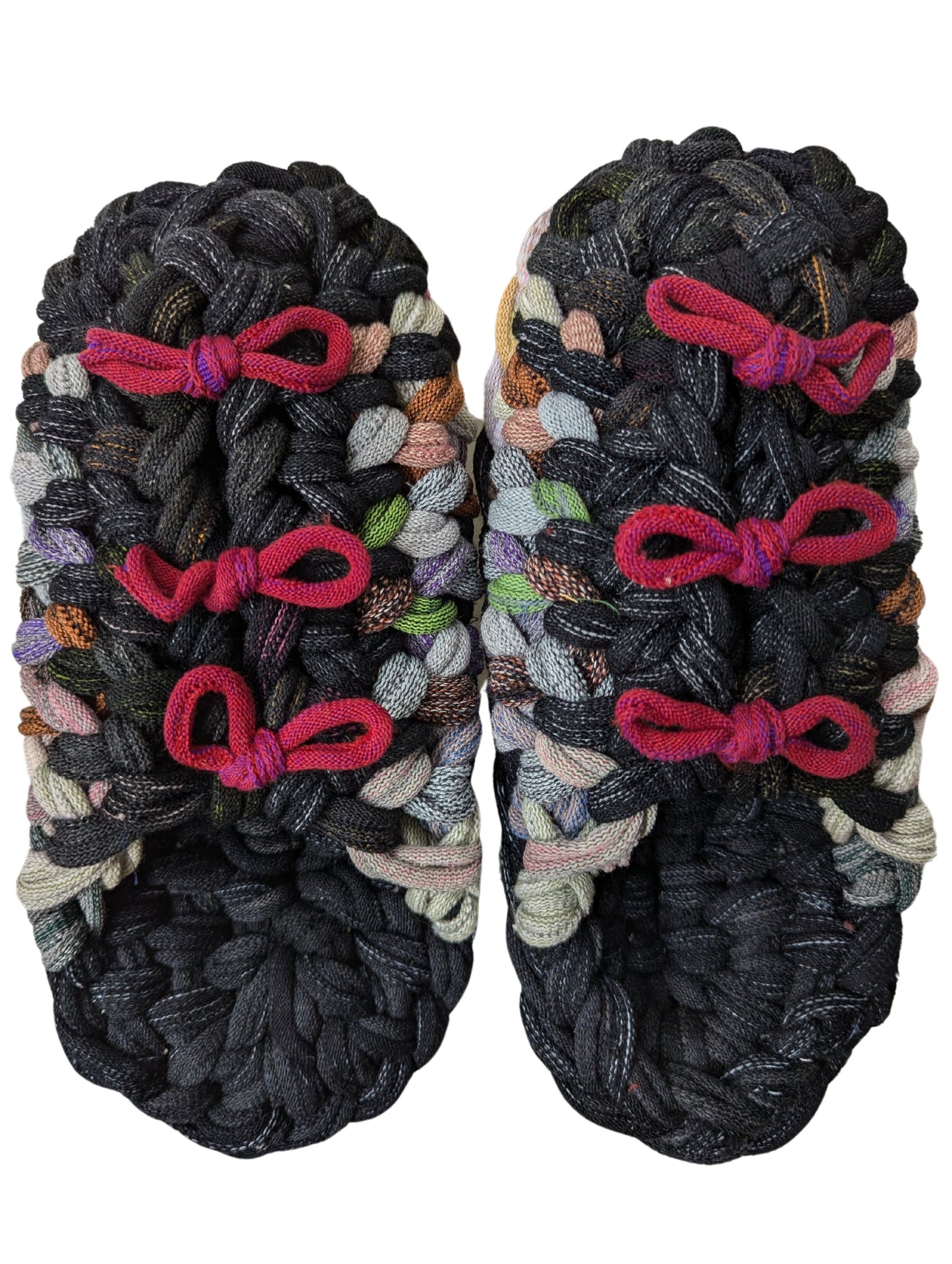 Medium | Knit up-cycle slippers 2024-M104 [Medium]