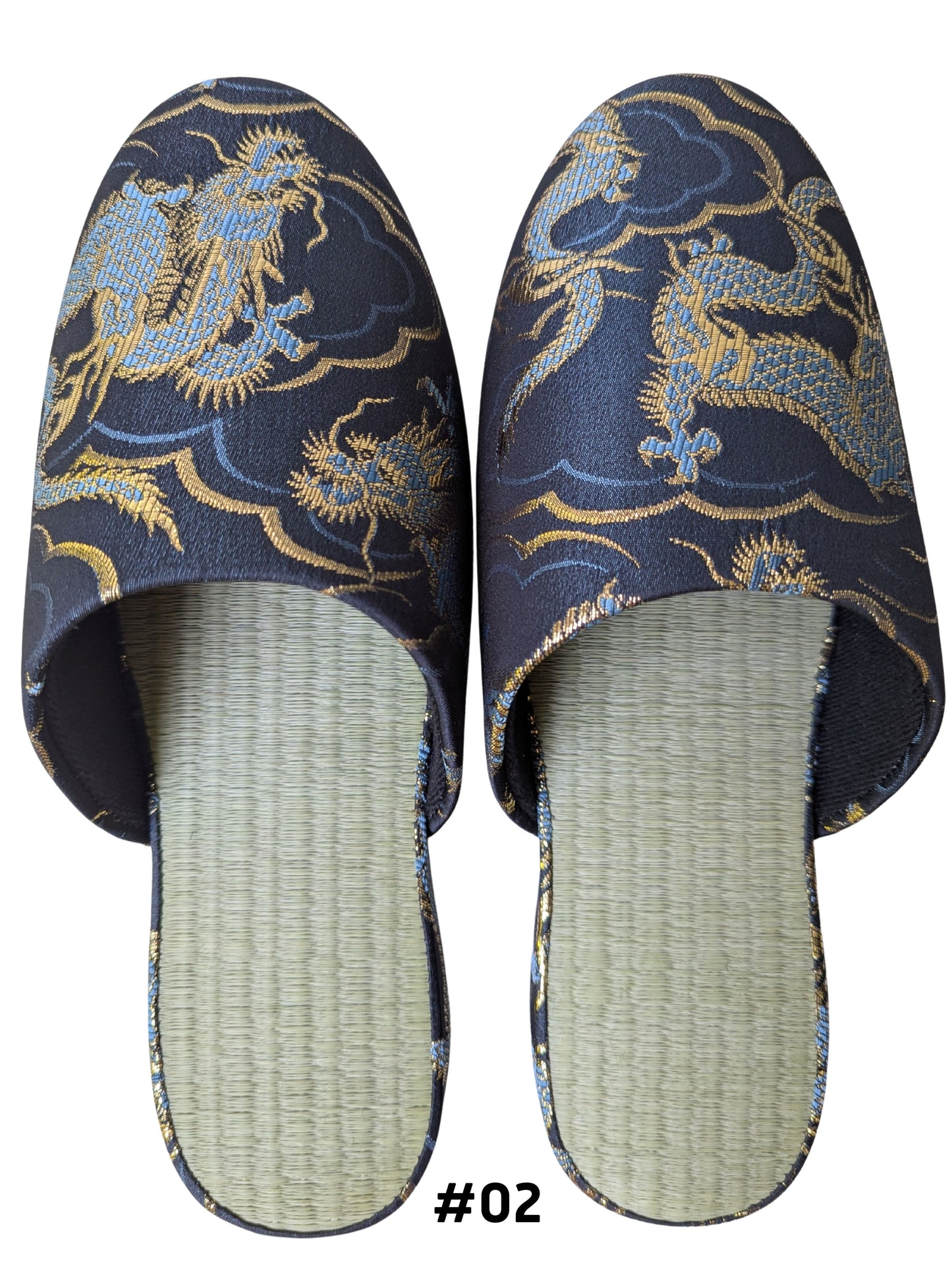 TATAMI × Azure Dragons Slippers [Black Wool Felt Sole]
