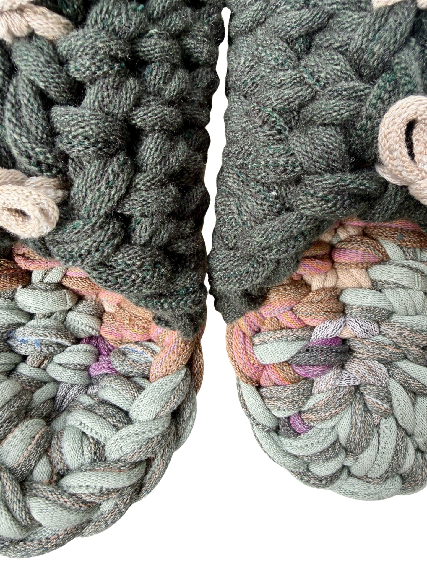 XL | Knit up-cycle slippers 2025-XL01 [XL]