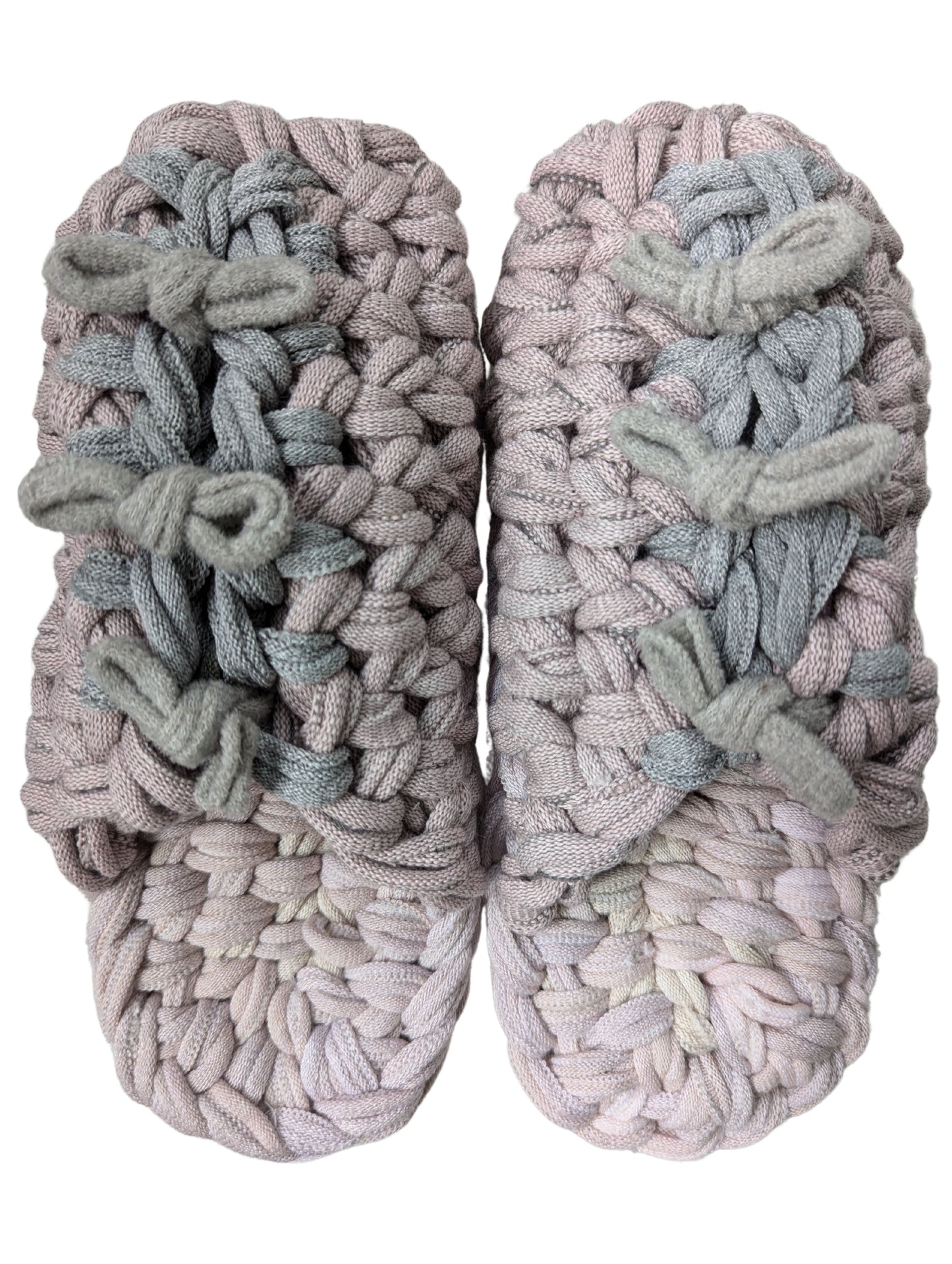 Medium | Knit up-cycle slippers 2024-M117 [Medium]