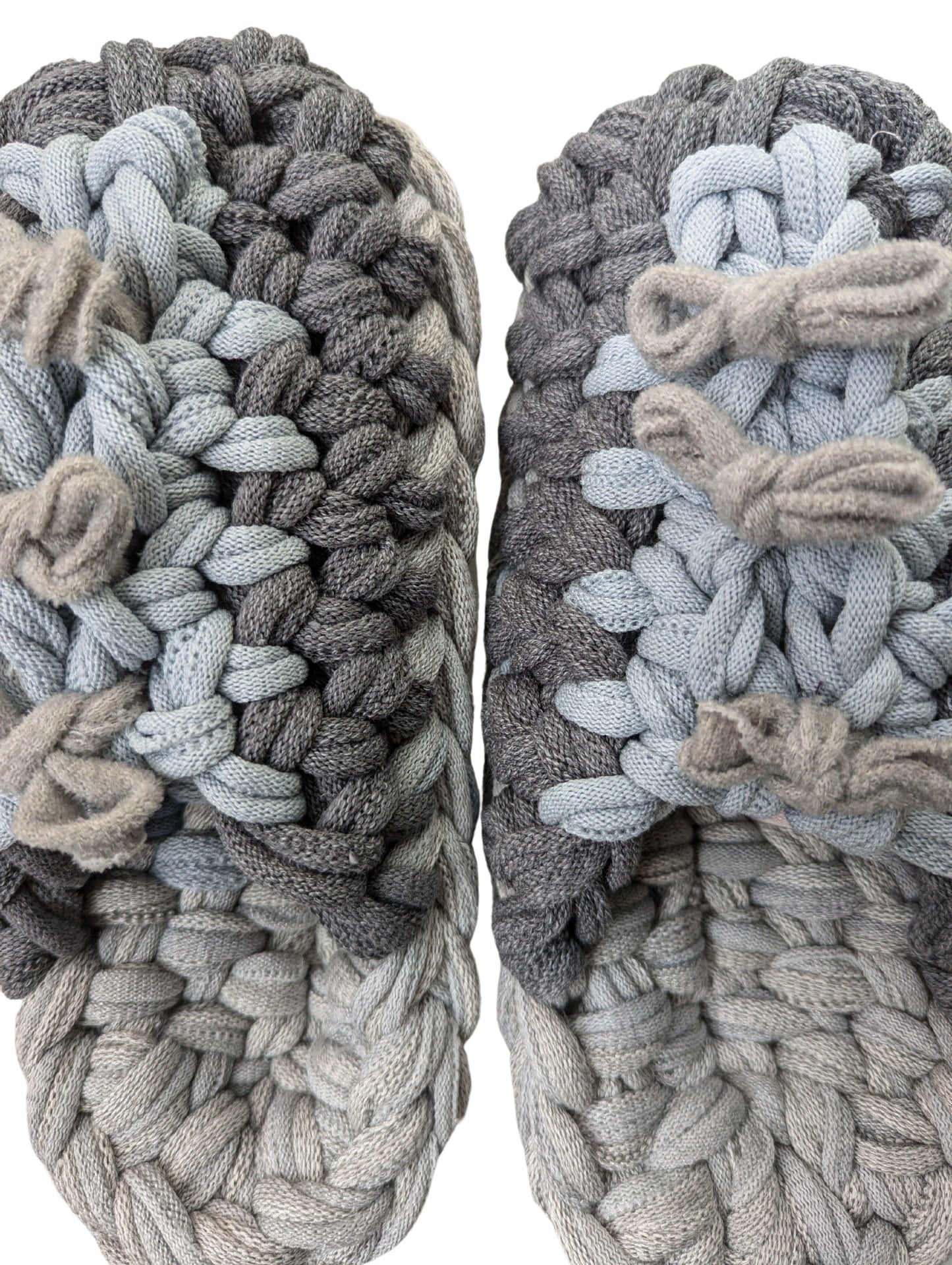 Medium | Knit up-cycle slippers 2024-M108 [Medium]