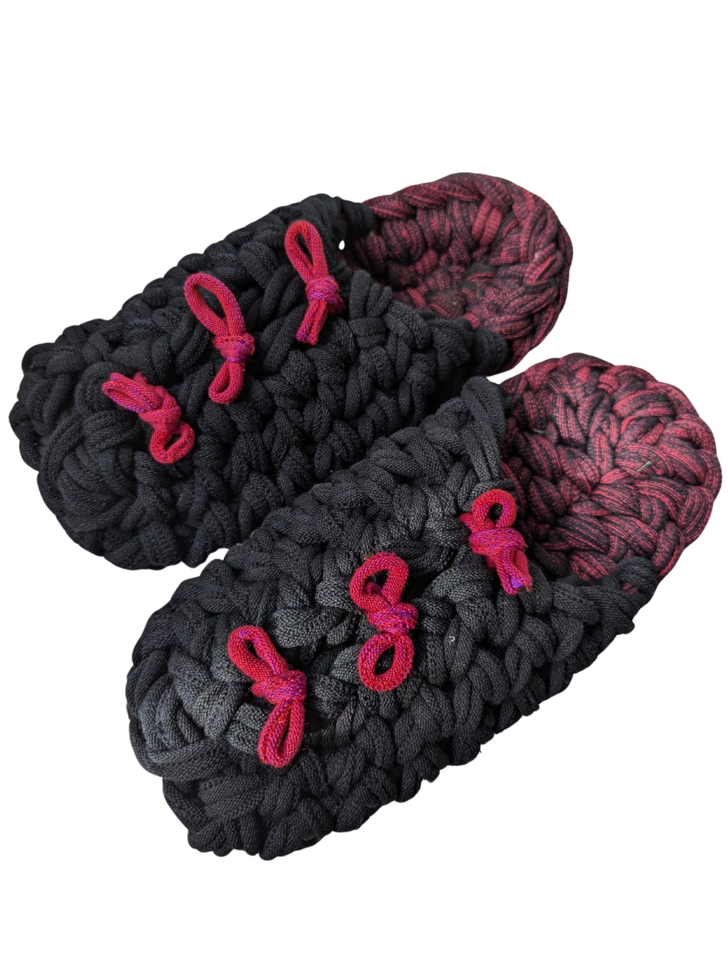 Medium | Knit up-cycle slippers 2024-M111 [Medium]