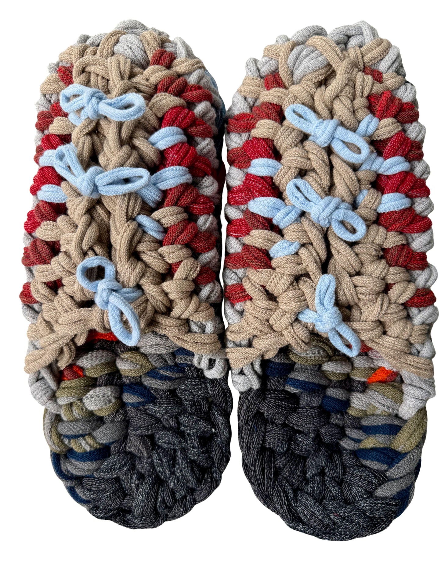 XL | Knit up-cycle slippers 2025-XL07 [XL]