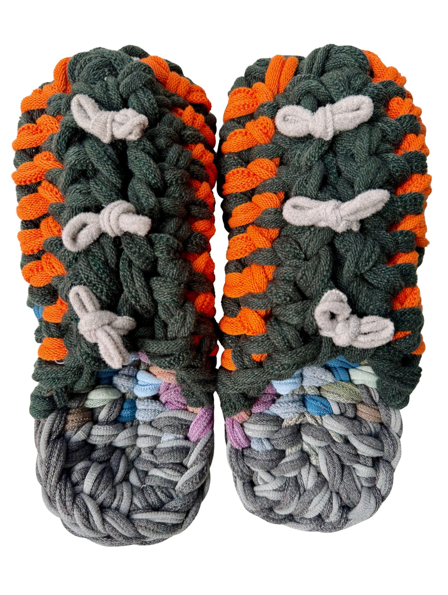 XL | Knit up-cycle slippers 2025-XL04 [XL]