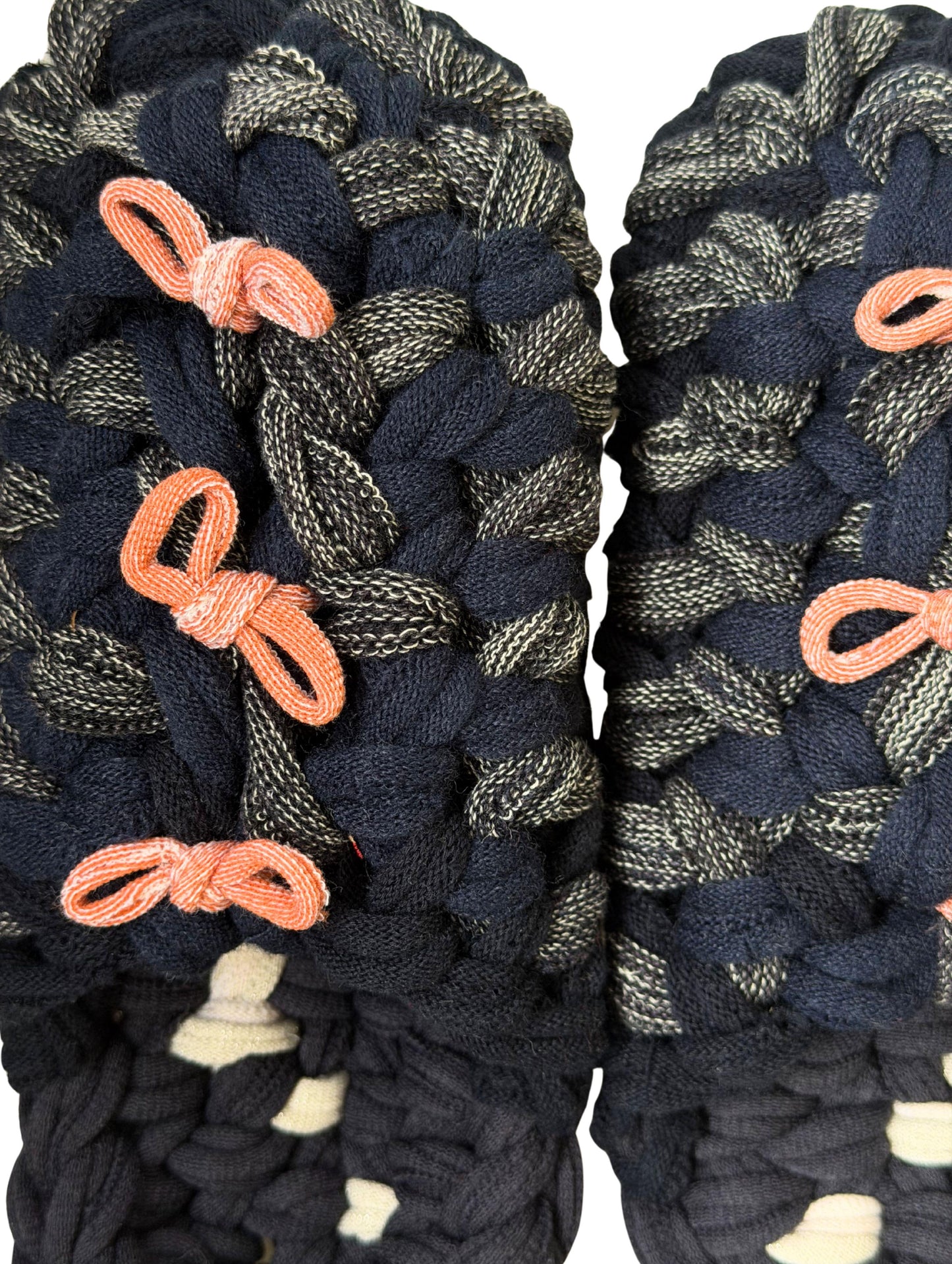 Large | Knit up-cycle slippers 2025-Large49 [Large]