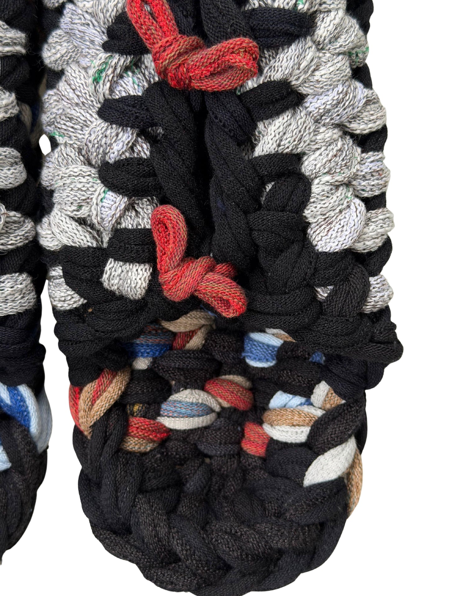 XL | Gestrickte Upcycling-Hausschuhe 2024-XL80 [XL]