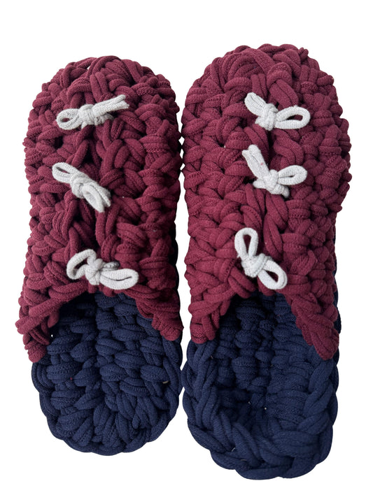 XL | Knit up-cycle slippers 2025-XL03 [XL]