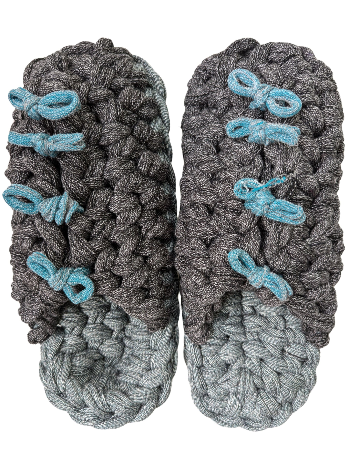 Large | Knit up-cycle slippers 2024-L128 [Large]