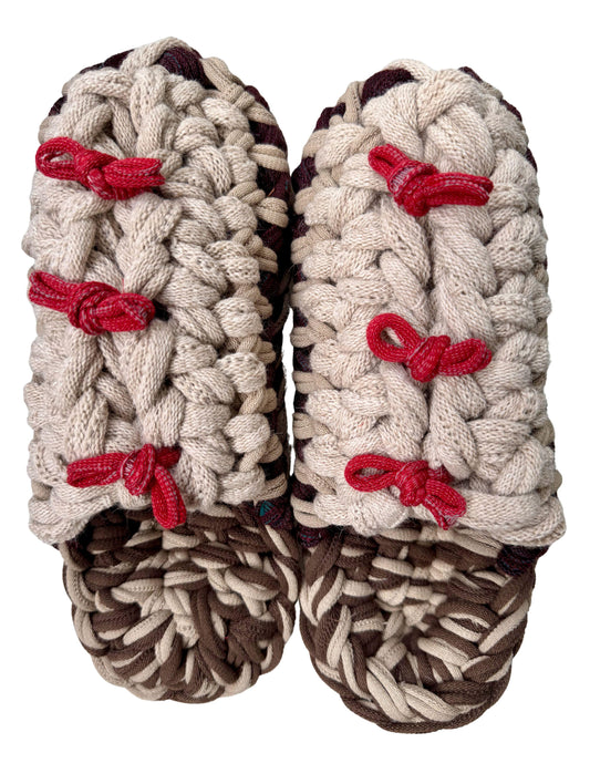 XL | Knit up-cycle slippers 2025-XL09 [XL]