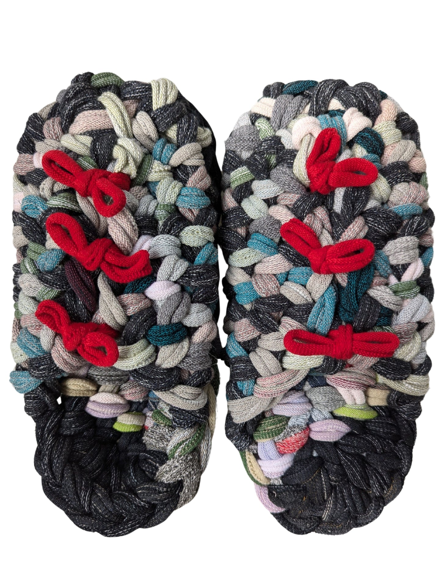 Medium | Knit up-cycle slippers 2024-M116 [Medium]