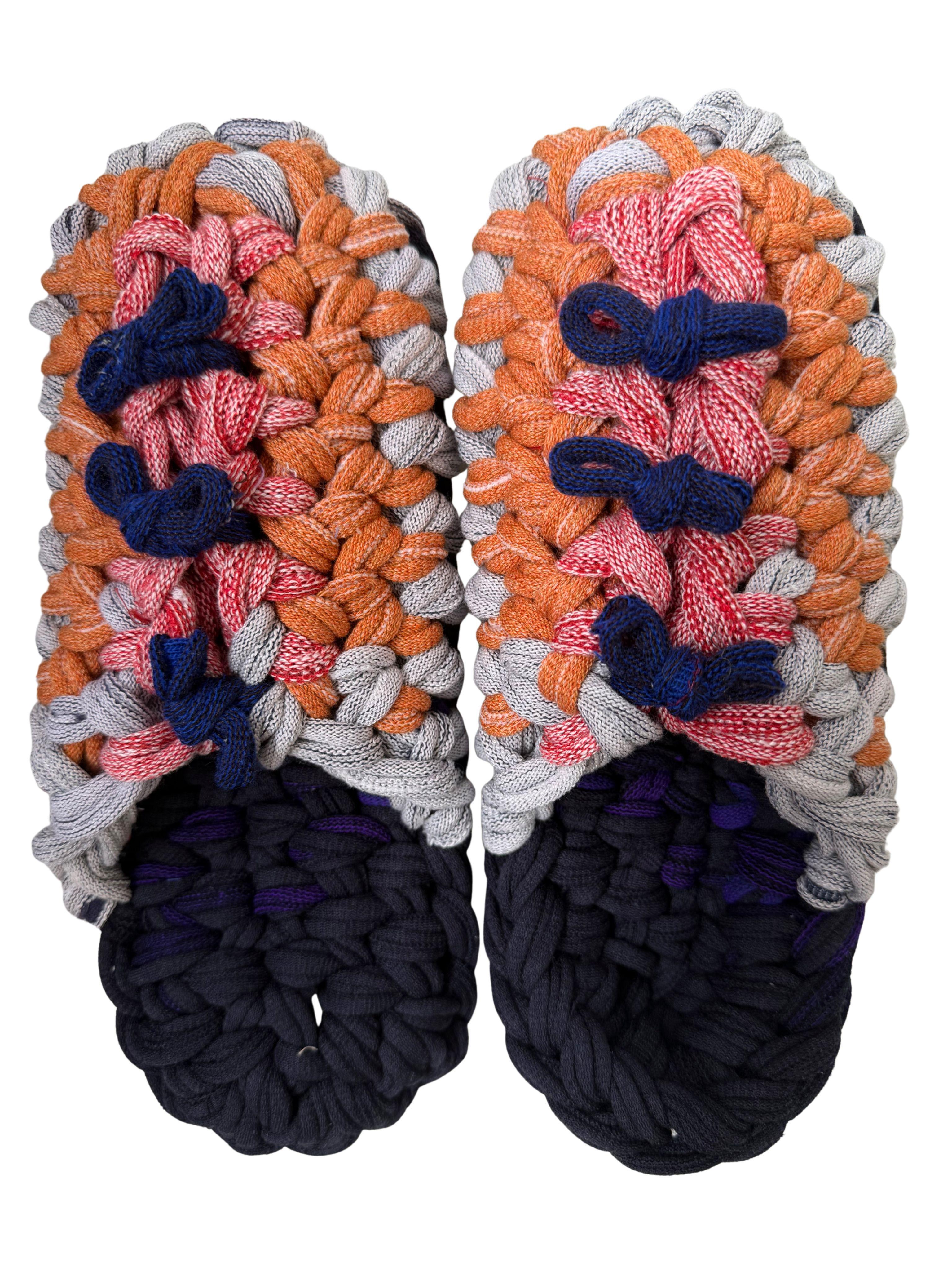 Large | Knit up-cycle slippers 2025-Large47 [Large] – Heiwa Slipper