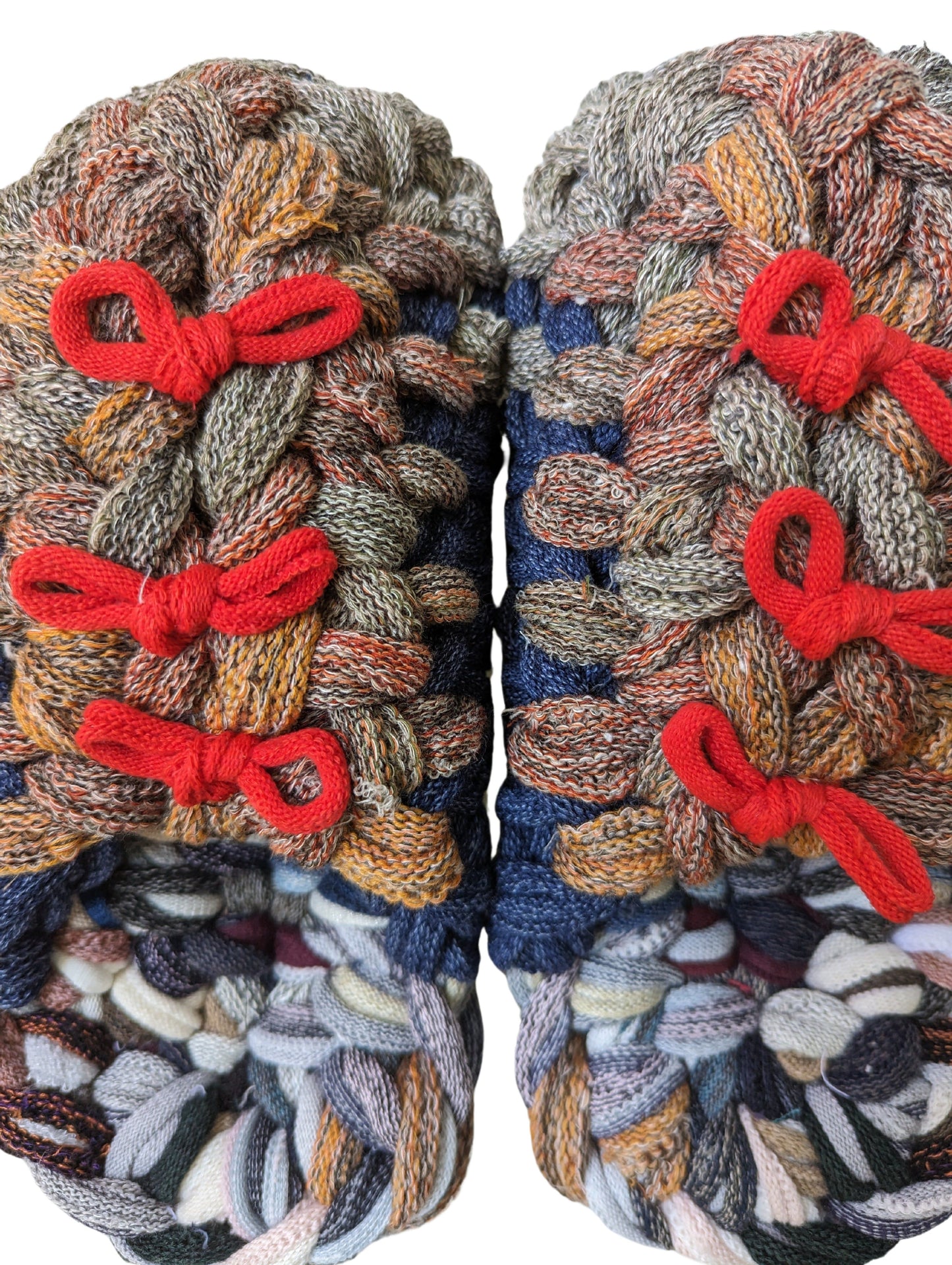 Medium | Knit up-cycle slippers 2024-M50 [Medium]