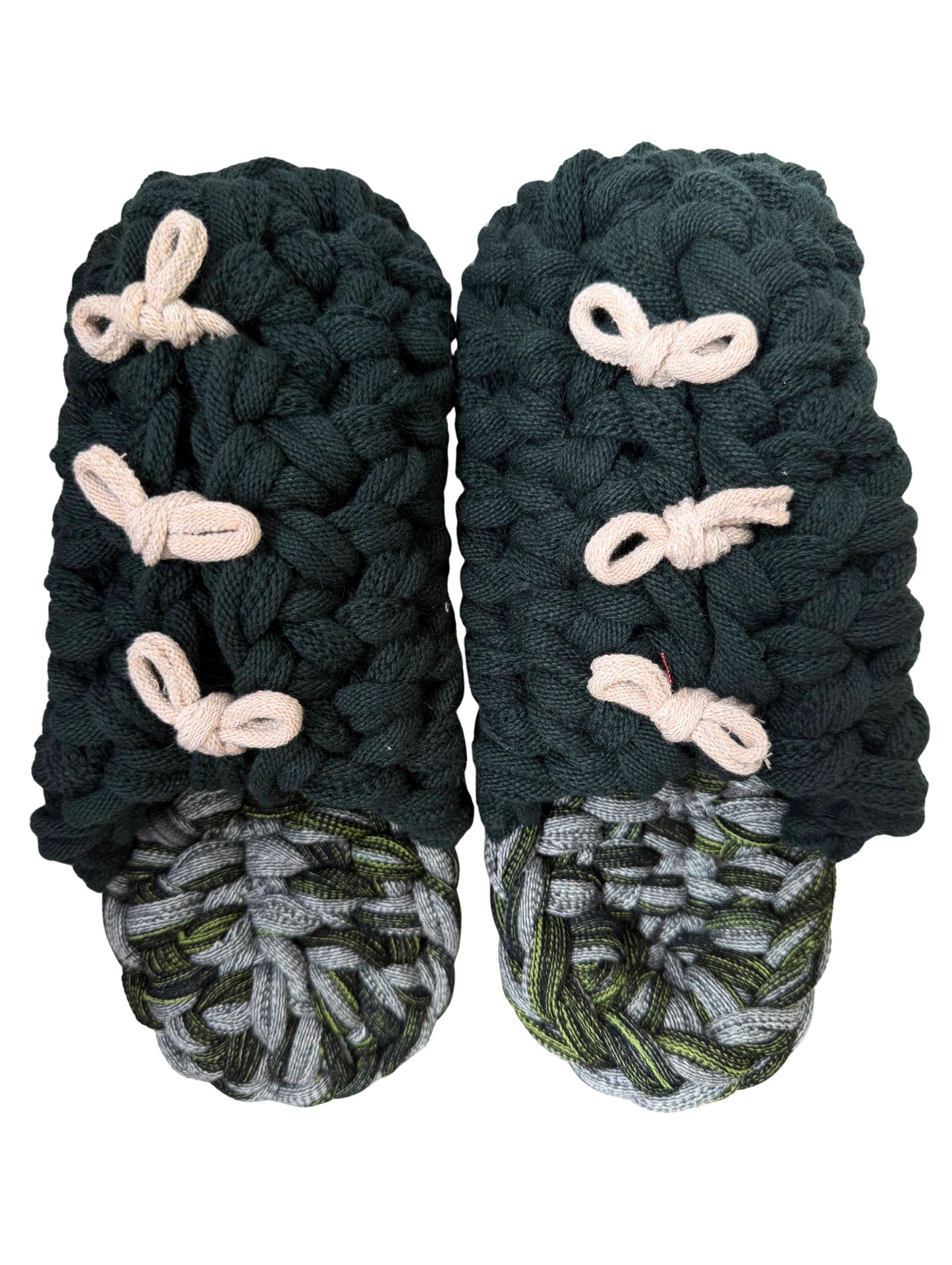 Large | Knit up-cycle slippers 2025-Large48 [Large]