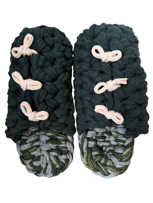 Large | Knit up-cycle slippers 2025-Large48 [Large]