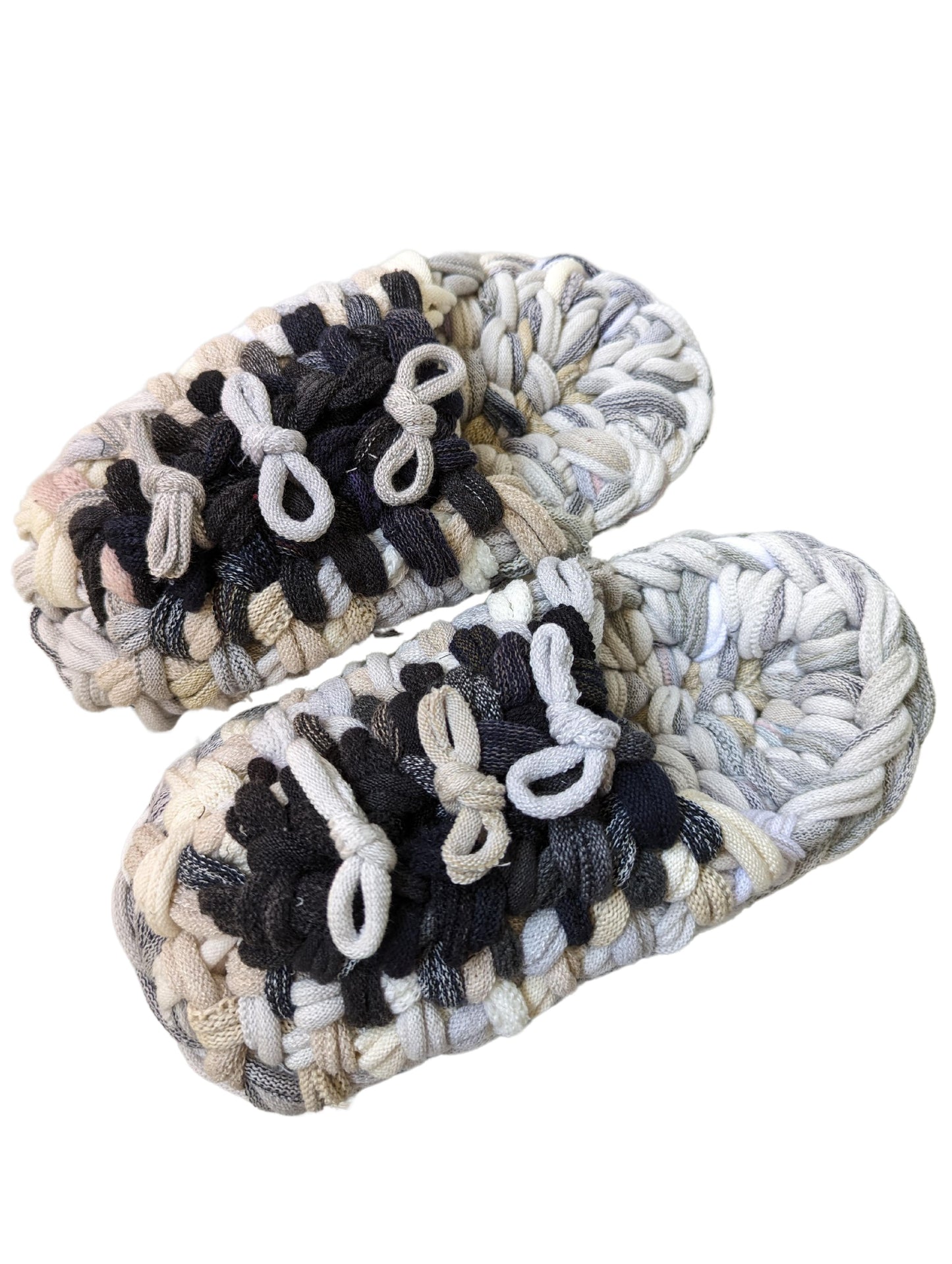 Medium | Knit up-cycle slippers 2024-M54 [Medium]