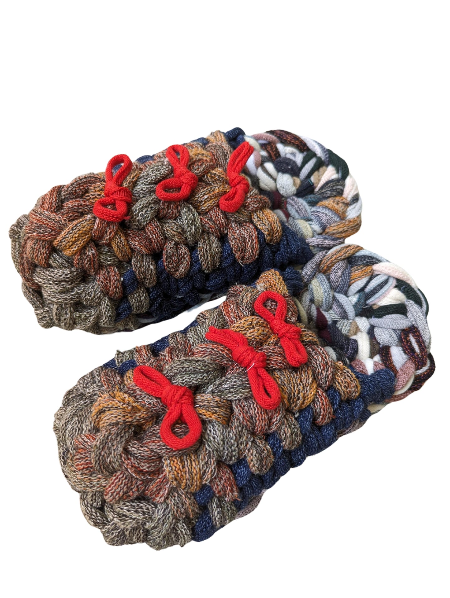 Medium | Knit up-cycle slippers 2024-M50 [Medium]