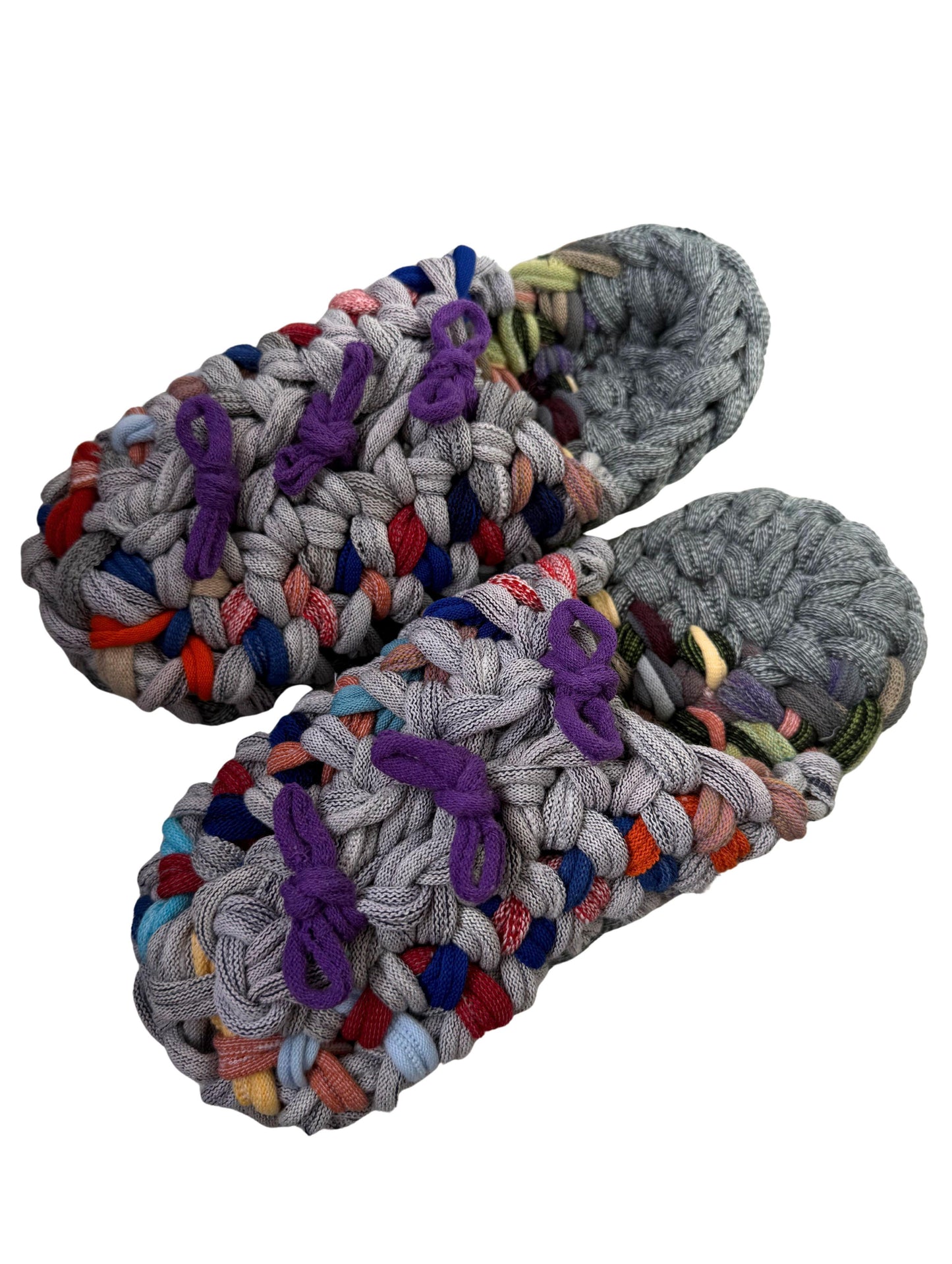 Large | Knit up-cycle slippers 2025-Large36 [Large]