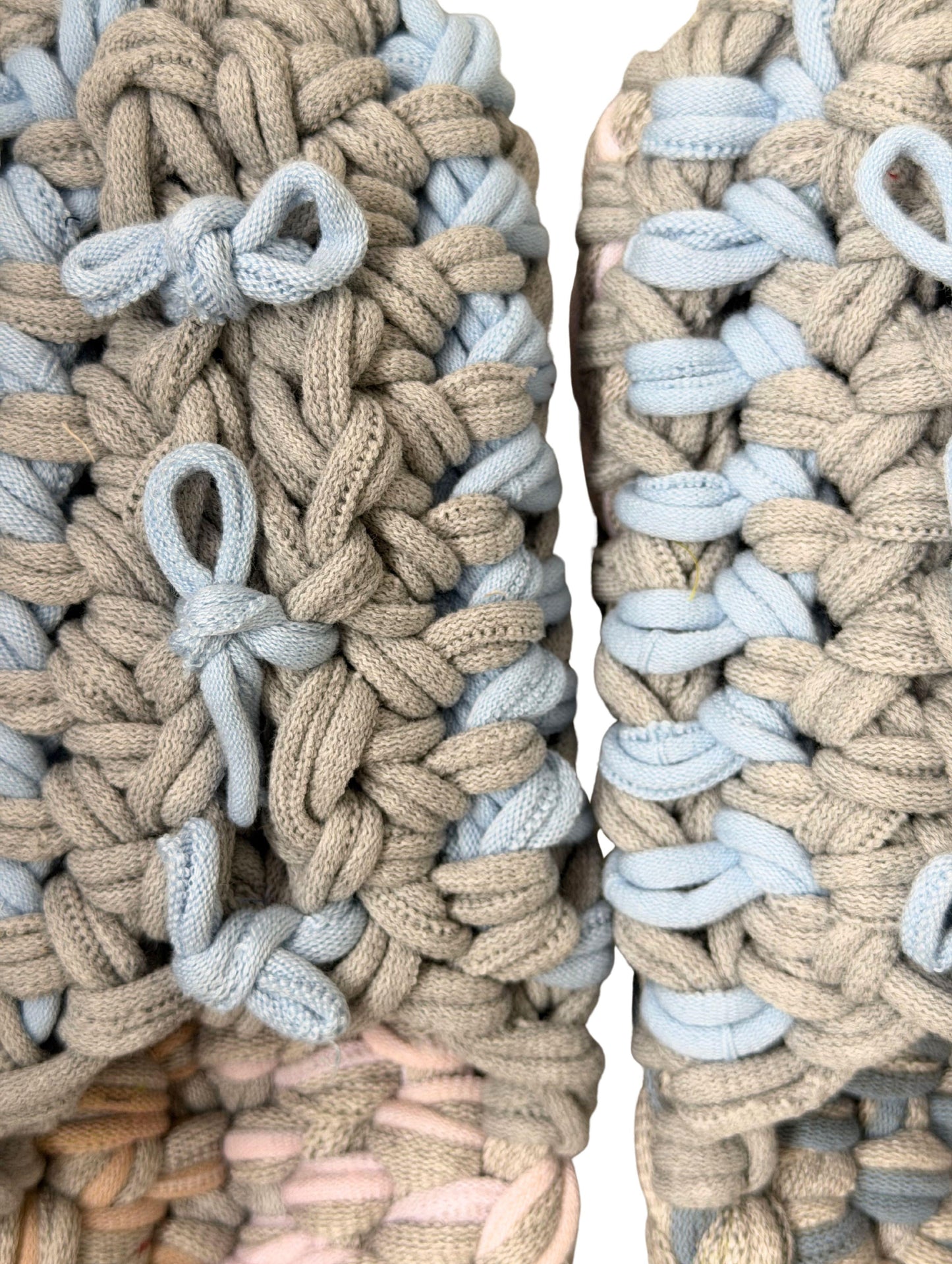 Large | Knit up-cycle slippers 2025-Large45 [Large]