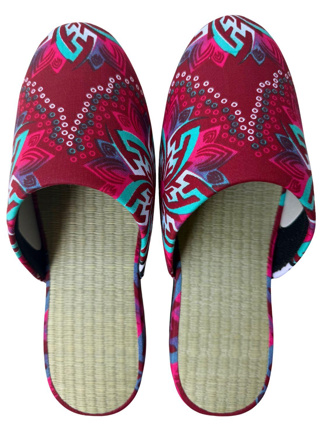 Large | Tatami Print Mix Slippers 2026SS-004 [Easy-care sole]