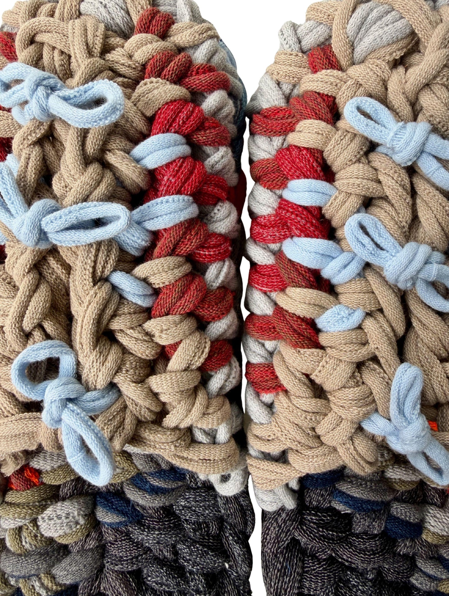 XL | Knit up-cycle slippers 2025-XL07 [XL]