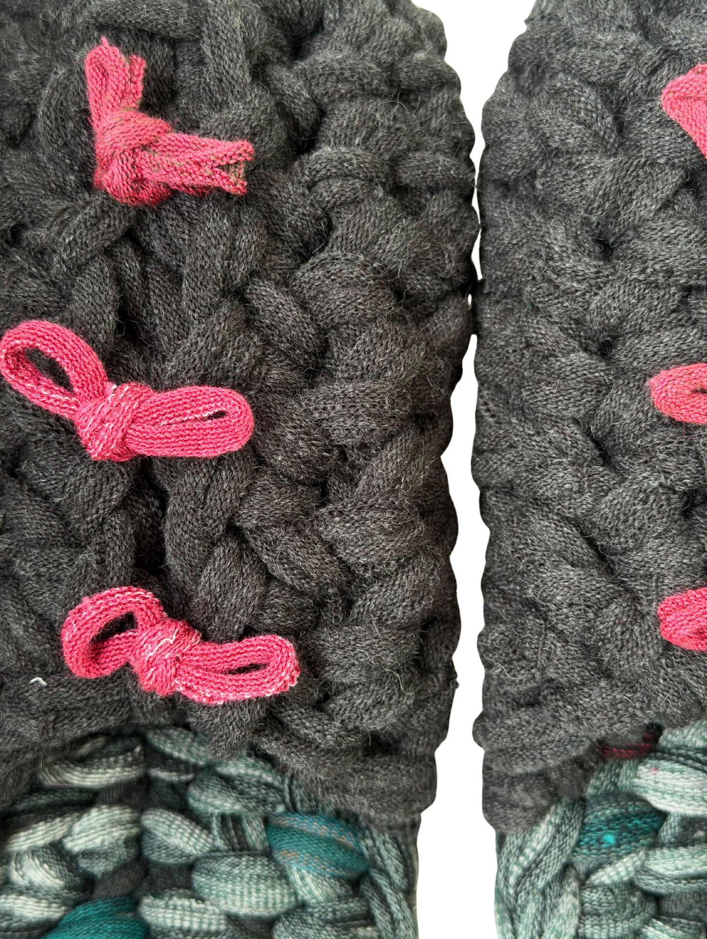 Large | Knit up-cycle slippers 2025-Large35 [Large]