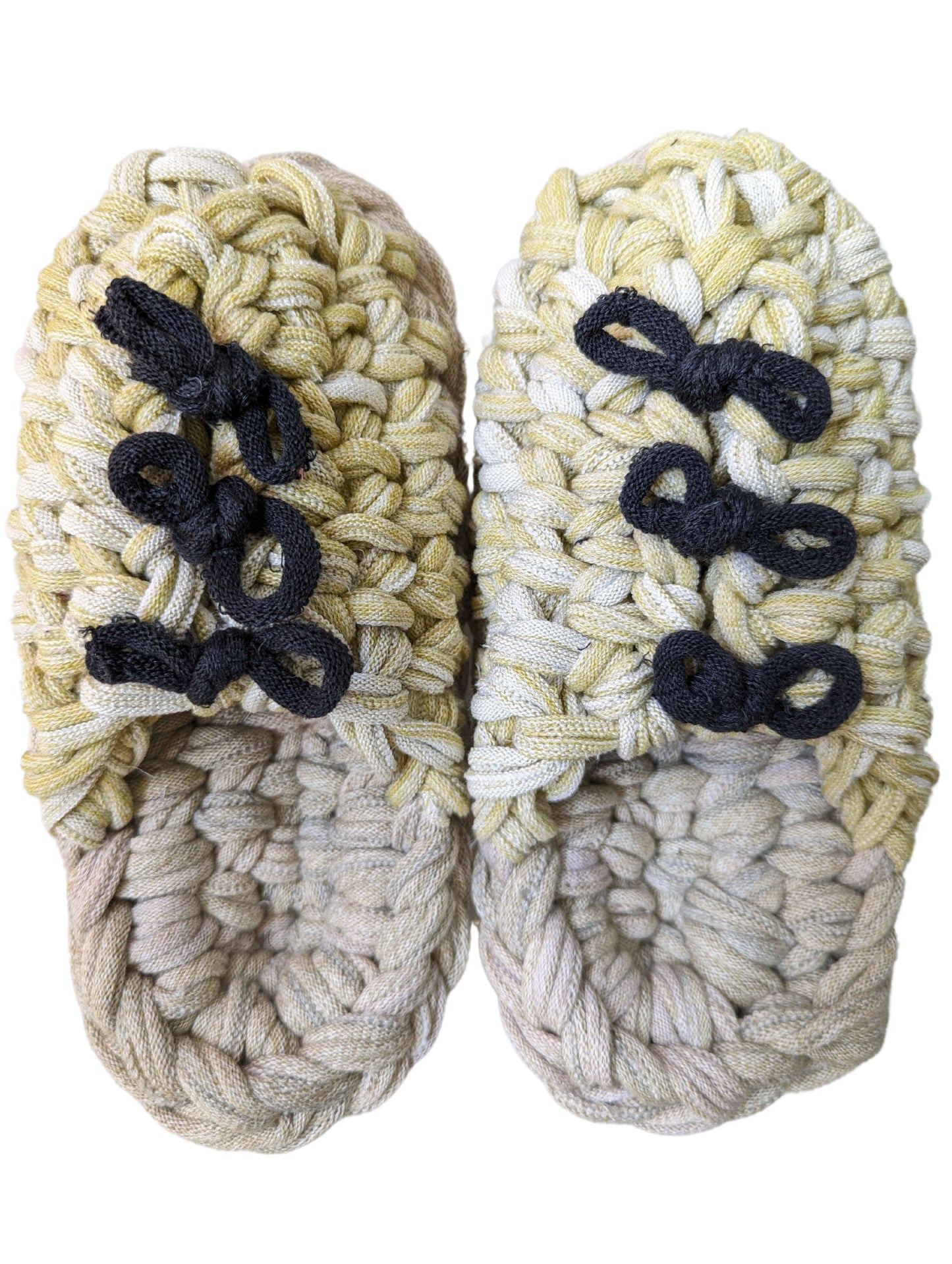 Medium | Knit up-cycle slippers 2024-M53 [Medium]